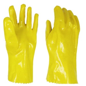 Guantes de Seguridad Industriales Borg 128, Recubiertos de Goma y Algodón, Protección Química Total - Product Image 2