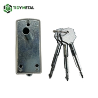 Kunci Pintu Geser Kaca Patio TIDY DL-01, Aman, Modern, Aluminium & Baja Anti Karat, Sistem Tekan Tombol, Tahan Lama