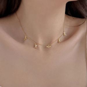 Dylam Delicate Charm Design 925 Silver Link Chain 5A CZ Cubic Zirconia <b>Bee</b> Bird Pendant Necklace for Women Daily Wear Jewelry - Product Image 5