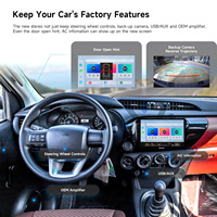 Pemutar Multimedia mobil, Kepala Unit Stereo mobil 10 inci Android Radio Qualcomm 8 + 256G layar Carplay untuk Tacoma 2015-202