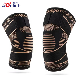 Genouillères de sport en Spandex pour le basketball, respirantes, confortables, réduisant la pression, avec fermeture à enfiler, vente en gros, personnalisables - Product Image 3