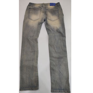 <span class=keywords><strong>Jeans</strong></span> Designer Personalizzati con Lavaggio <span class=keywords><strong>Stone</strong></span>, Design Strappato, Pantaloni Hensim, <span class=keywords><strong>Jeans</strong></span> Casual Dritti con Stampa Logo Completa, Pantaloni in Denim - Product Image 4