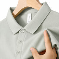Camisa de punto sin arrugas, sin planchado, con cuello, manga corta, estampada, 12 colores sólidos, ropa de trabajo, uniforme corporativo, venta al por mayor