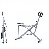 Appareil de fitness à domicile Row-N-Ride pour les fessiers et les jambes, pliable, en acier allié, avec assistance pour les squats, capacité maximale de 220 livres