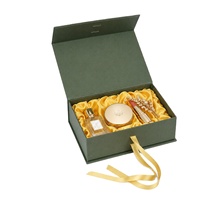 Boîte cadeau en carton certifiée écologique pour l'emballage de mèches de cheveux et de perruques avec logo personnalisé et ruban élégant