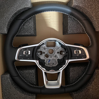 Volant en cuir complet pour Volkswagen GTI MK7.5 Jetta Passat Golf Scirocco Polo Touareg, modification de l'ancien au nouveau, VW