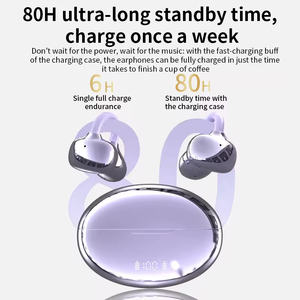 หูฟังไร้สาย Ai Smart Translation Q108 TWS แบบใส่ในหู พร้อมไฟ LED แสดงสถานะแบตเตอรี่ ไม่ใช้ระบบส่งเสียงผ่านกระดูก เหมาะสำหรับเล่นกีฬาและวิ่ง - Product Image 5