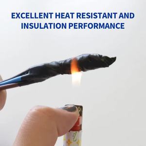 Trung Quốc <span class=keywords><strong>PVC</strong></span> Băng của nhà sản xuất 0.13 mét * 18 mét * 10m đen cách điện băng dính cao su duy nhất sáng bóng cách điện băng" - Product Image 4