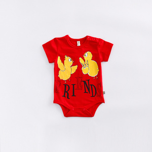 Combinaisons d'été 100% coton pour bébés garçons et filles, style assorti, motif cône, pas cher, de Chine - Product Image 4