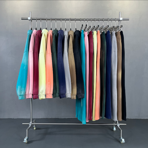 Sudadera con Capucha de Alta Calidad, Personalizada, Extra Grande, 360 g/m², con Diseño de Salpicaduras de Tinta, Efecto Desteñido, Teñido con Spray, Lavado Vintage, con Flecos, Unisex, para Hombre y Mujer - Product Image 3