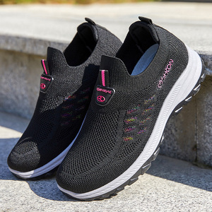 Chaussures décontractées pour femmes coréennes, printemps-automne, baskets en maille respirante, légères et confortables pour la marche, la course et le fitness - Product Image 1