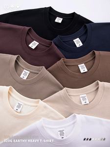 Sebanda <span class=keywords><strong>320</strong></span> Gsm graphique luxe en vrac coton noir lourd fabricant personnalisé surdimensionné uni pour l'impression de t-shirts vierges pour hommes - Product Image 2