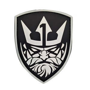 Écussons tactiques en chenille PVC 3D gaufré, souple, écologique, imperméable, noir et blanc, pour chapeaux - Product Image 6