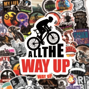 50 Stück Mountainbike Downhill Sport Graffiti Aufkleber für Jungen Gepäck Laptop Skateboard Diy Dekor Vinyl <span class=keywords><strong>MTB</strong></span> Aufkleber - Product Image 5