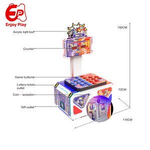Machine <span class=keywords><strong>de</strong></span> jeu d'arcade en métal à monnayeur avec éclairage LED, jeu <span class=keywords><strong>de</strong></span> combat 2 joueurs, récompense par ticket, sortie <span class=keywords><strong>de</strong></span> tickets, langues anglais/espagnol - Product Image 4