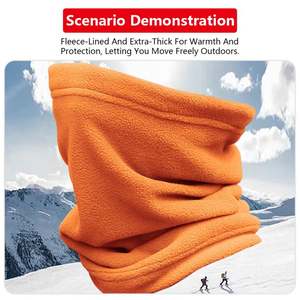 Cache-cou personnalisé pour sports d'hiver en plein air, en polaire doux, coupe-vent et chaud, cache-visage - Product Image 6