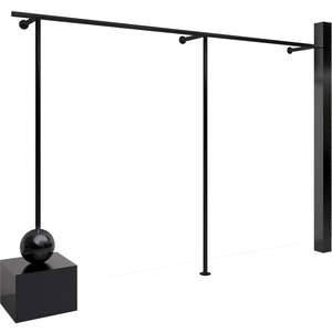 Negozio al dettaglio appendiabiti in metallo appendiabiti da parete appendiabiti in metallo nero espositore per abiti da donna - Product Image 1