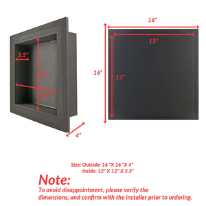 12 X 12 Inch (Installation Size13 X 13 Inch) Waterproof Leak Proof Eco-Friendly Corner Bathroom Recessed <strong>Storage</strong> XPS <strong>Shower</strong> - Product Image 4