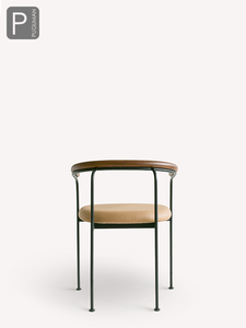 Sedia Baia all'Ingrosso, Sedia di Design Giapponese, Poltrona Retrò in Ferro Battuto, Semplice Sedia da Pranzo in Pelle per <span class=keywords><strong>Casa</strong></span> - Product Image 3