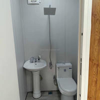 Maison mobile portable, maison modulaire détachable avec salle de bain pour école, clinique, hôpital, logement temporaire, maison préfabriquée moderne