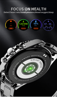 Montre connectée AW12pro en gros avec stockage de musique locale, suivi de la fréquence cardiaque, mesure de l'oxygène sanguin, style professionnel pour hommes, bracelet