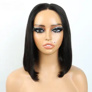 Suppliers Human Wigs Chinese Hair Bob Short Hair Natural Straight Brazilian Hair Lace Front Wigs Transparent Swiss Lace 1 PCS