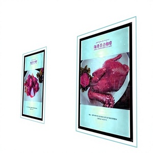 Cadre d'affichage pour affiches lumineuses LED ultra-minces, panneau publicitaire rétroéclairé, panneau mural pour menu, pour la promotion en magasin de détail - Product Image 1