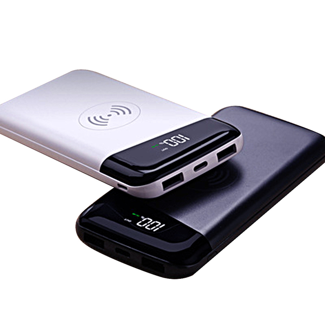 Outdoor Fast Charging 10000mAh QC3.0 2.1A Wireless Power Bank Mi Compatible-for Travelers