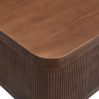 Table basse moderne carrée d'extérieur et d'intérieur, rayée, étanche, réglable en hauteur, en oxyde de magnésium durable, pour salon