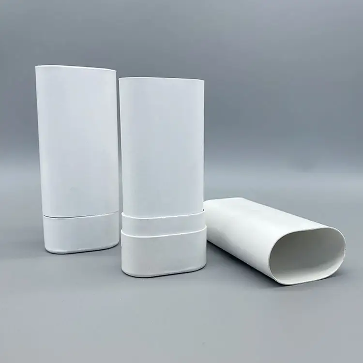 Rollo ovalado Biodegradable ecológico, tubo de embalaje de papel desodorante