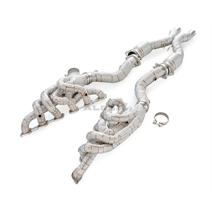 Venta al por mayor de fábrica: Colector de escape de alto rendimiento para Ferrari Enzo 6.0L 2002-2009, de acero inoxidable y aislado, para mejora de potencia del coche. - Product Image 4