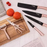 Couteau de Chef Damas Personnalisé en Gros, Acier Inoxydable, Revêtement Antiadhésif, Ensemble de Couteaux de Cuisine Écologiques en Plastique pour la Maison
