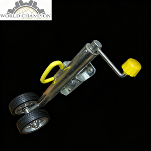 トレーラー用ジョッキーホイール 8インチ ダブルホイール ヘビーデューティー トレーラー ジャッキ リフティング ジョッキーホイール トラベルトレーラー パーツ - Product Image 3