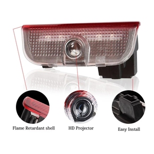 ไฟส่องพื้นรถยนต์แบบ LED โปรเจคเตอร์โลโก้ HD ไฟต้อนรับแบบ Ghost Shadow สำหรับรถยนต์ Volkswagen แบบเสียบปลั๊กใช้งานได้ทันที 5W - Product Image 5