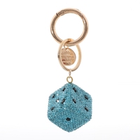 Porte-clés complet en dés de diamant version coréenne, sac de dame mignon et à la mode, porte-clés de voiture