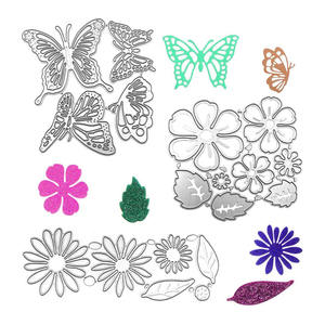 Blumen blätter Schmetterlings form Metalls tempel schneidet Präge schablonen werkzeug für Album dekoration Gruß karte DIY Bastel dekoration - Product Image 1