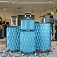 Valise Trolley à Roues Universelles en ABS Personnalisable par le Fabricant, 12/20/24/28 Pouces, avec Fermeture Éclair Extensible, Homologuée TSA, pour Embarquement, à Roulettes