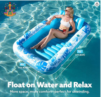 Matelas flottant gonflable NOVA pour adultes en PVC, chaise hamac, coussins de bronzage, résistant à l'eau, pour piscine et plage