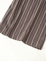 Combinaison chic sans manches pour femme, nouvelle collection 2026, style décontracté, rayée, col en V, avec ceinture décorative, tendance rétro.