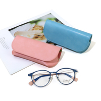Étui à lunettes et lunettes de soleil en cuir PU avec logo personnalisé de haute qualité emballage en gros d'usine