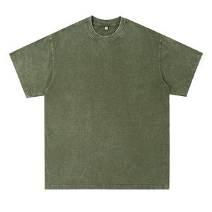 T-Shirt da Uomo con Logo Personalizzato, Lavaggio Acido 19, Stile Vintage, Spalle Cadenti, Vendita all'Ingrosso - Product Image 4