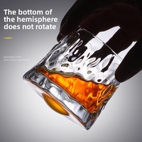 Verre à whisky, verre à liqueur, verre à bière, verre rotatif à carreaux pour usage domestique, verre shaker, verre à liqueur de bar, verre tumbler
