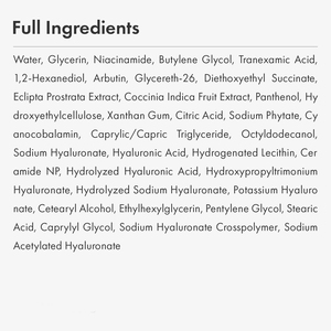 BLIW Private Label Coreano <span class=keywords><strong>Glow</strong></span> <span class=keywords><strong>Glass</strong></span> Skin Dark Spot Remoção Niacinamida 10% Ácido Tranexâmico 4% Soro Com Vitamina B12 Arbutin - Product Image 6