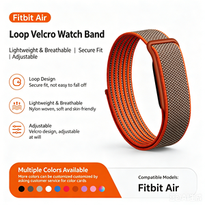 Bracelet de fitness sans écran en nylon respirant et doux Google Phoebe Air, compatible Google Fit pour <span class=keywords><strong>Fitbit</strong></span> Air - Product Image 5