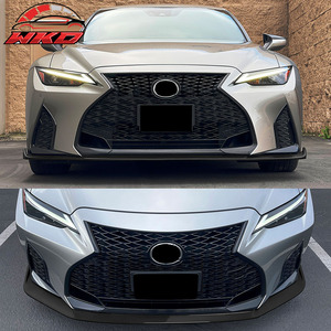 Pour Lexus IS350 2021-2025 F Sport Sedan IKON ABS Spoiler avant noir brillant de haute qualité Kit carrosserie - Product Image 3