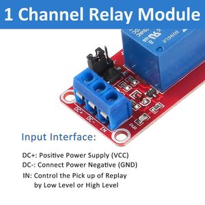 Module de relais à 1 canal DC 12V avec isolation optocoupleur, prend en charge le déclenchement à haut ou bas niveau, pour Arduino et D - Product Image 5