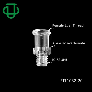 <span class=keywords><strong>PP</strong></span> PC Nylon 10-32UNF Fileté Luer Conique Raccord Femelle Luer Filetage Style <span class=keywords><strong>M</strong></span> UNF NPT Fileté Femelle Luer Lock Connecteur - Product Image 2