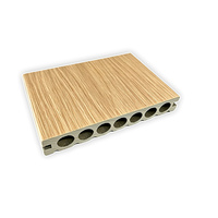 Plancher de terrasse extérieur en WPC, aspect teck moderne, solide, imperméable, à faible entretien, système de pose par clic, pour jardin et toit