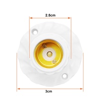 Douille de lampe suspendue à culot E27 Support d'ampoule à LED E27 Interrupteur à douille à raccord rond