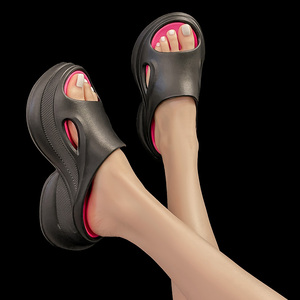 Sandales épaisses à bout ouvert sexy Sandales plates compensées augmentées pour femmes Sandales d'été Sandalia Dropshipping - Product Image 6